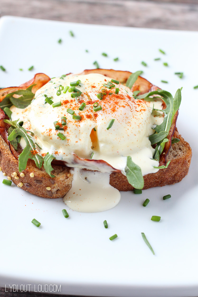 The Easiest Eggs Benedict Open Faced Sandwich Lydi Out Loud