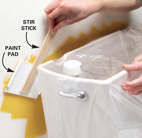 painting tips, paint edger, painting hacks, DIY, paint tight spaces