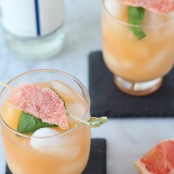 Refreshing Grapefruit Basil Cocktail