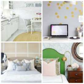 Gorgeous home decor ideas with removable wallpaper and decals!