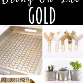 Some of the most beautiful, unique and fun gold accessories/decor, etc. out there!