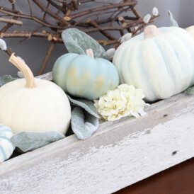 These DIY Decorative Pumpkins are so easy to make and make beautiful fall decor!
