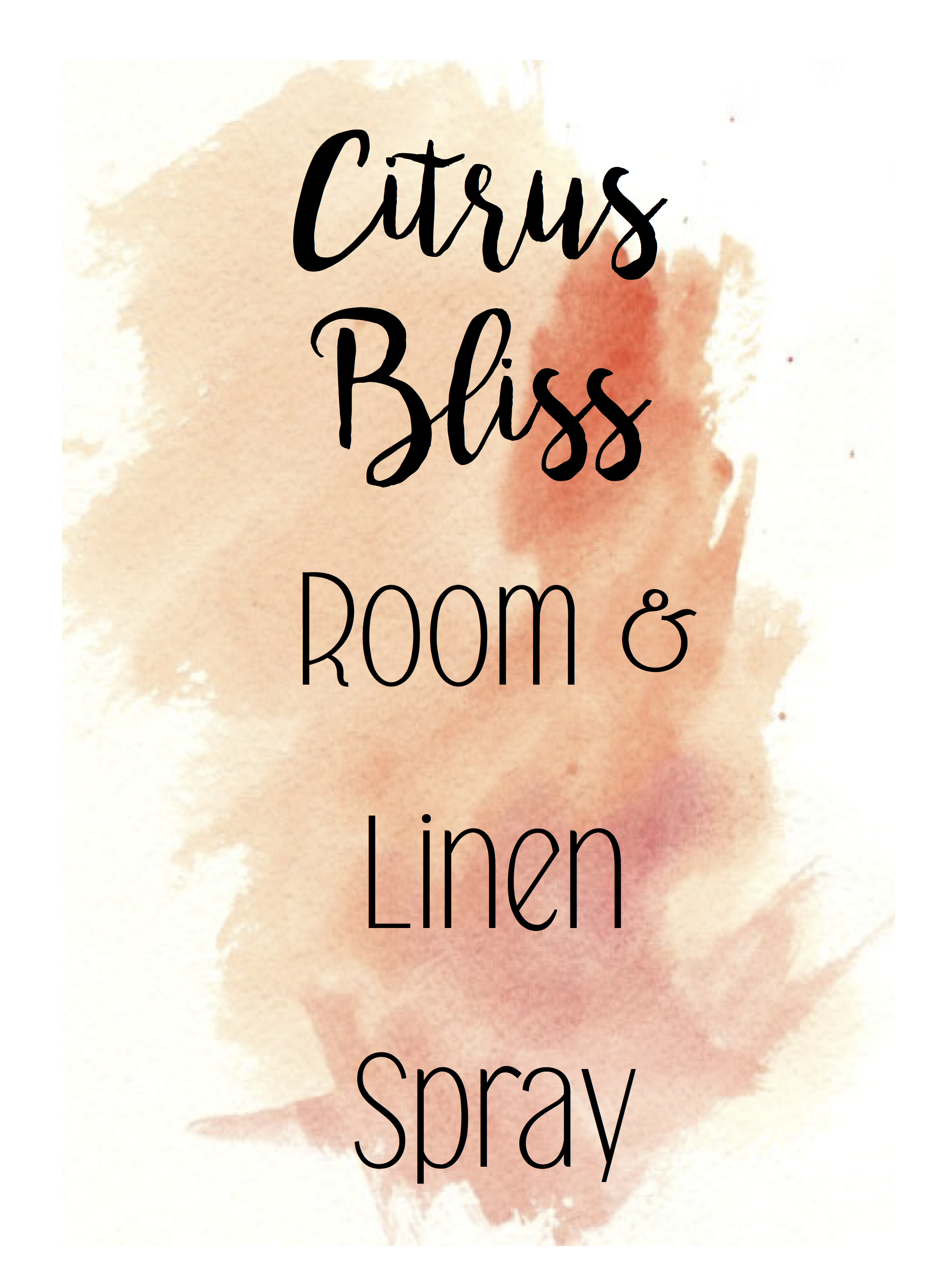 Room & Linen Spray Label