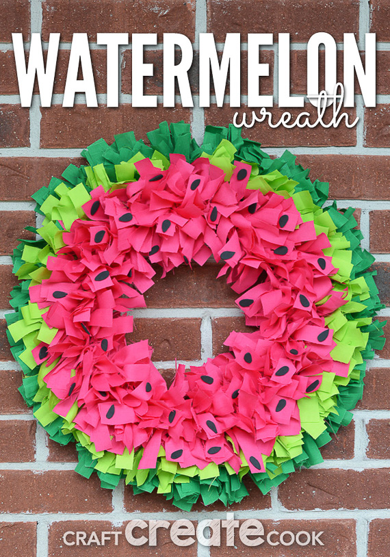 DIY Watermelon Wreath