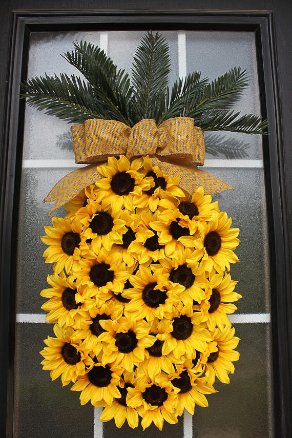 Sunflower summer wreath