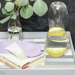 DIY Slatted Tray Made with Paint Stir Sticks