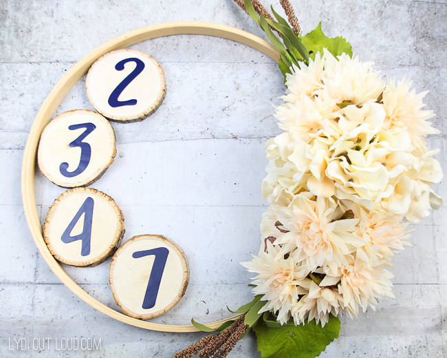 Adresas „Wood Slice“ siuvinėjimo lankelis 