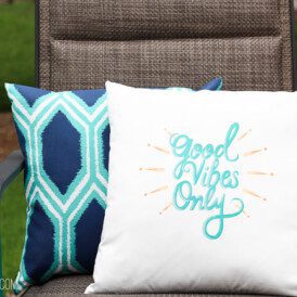 Good Vibes Only Outdoor Pillow