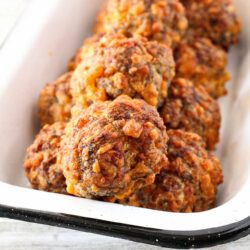 The most delicious Spicy Sausage Cheese Balls!
