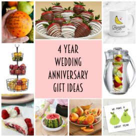 4 year wedding anniversary gift ideas
