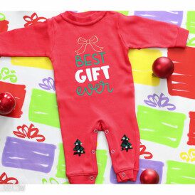 DIY Best Gift Ever Baby's First Christmas pajamas