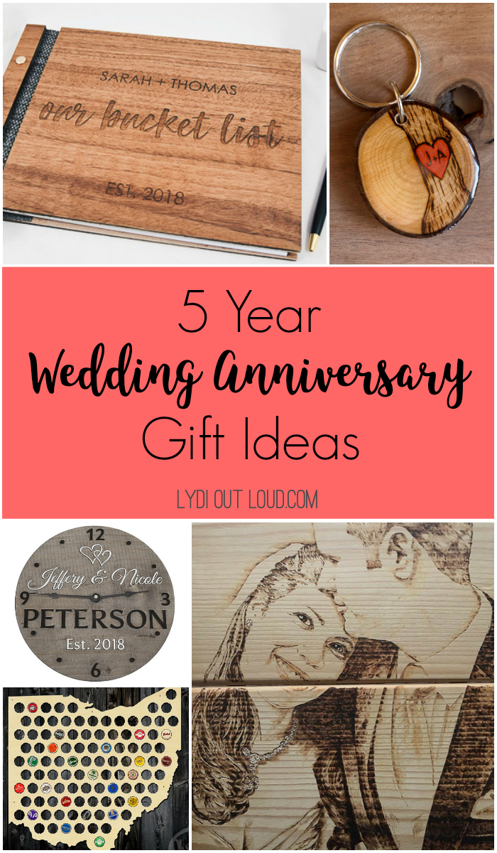 5 Year Anniversary Gifts
 5 Year Anniversary Gift Ideas Lydi Out Loud