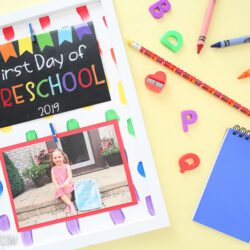 DIY First Day of School Picture Frame Tutorial