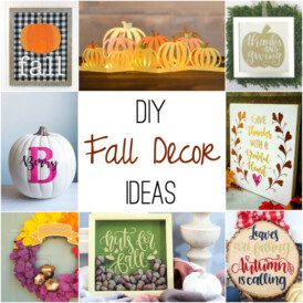Fall decor ideas with Cricut