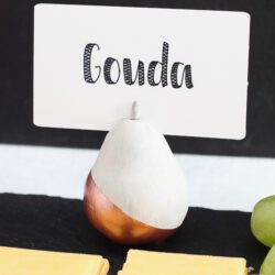 How to Paint Faux Concrete Place Card Holders
