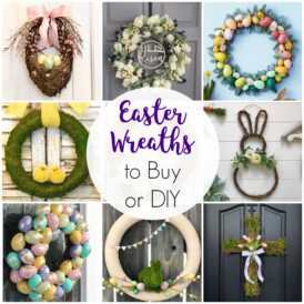Easter swag, wreath and door hanger ideas