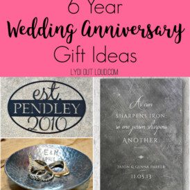 6 year iron anniversary gift ideas