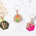 Personalized Initial Keychains with a Cricut