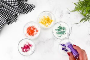 mica powders for shower or bath bombs